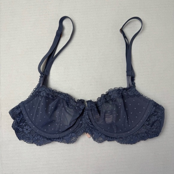 Victoria's Secret Other - Victoria's Secret Dream Angels push-up without padding blue mesh 32C